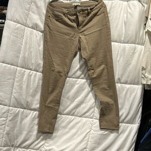 slim fit twill long length pant